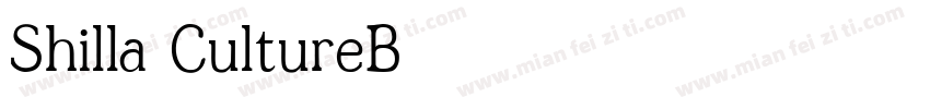 Shilla CultureB字体转换